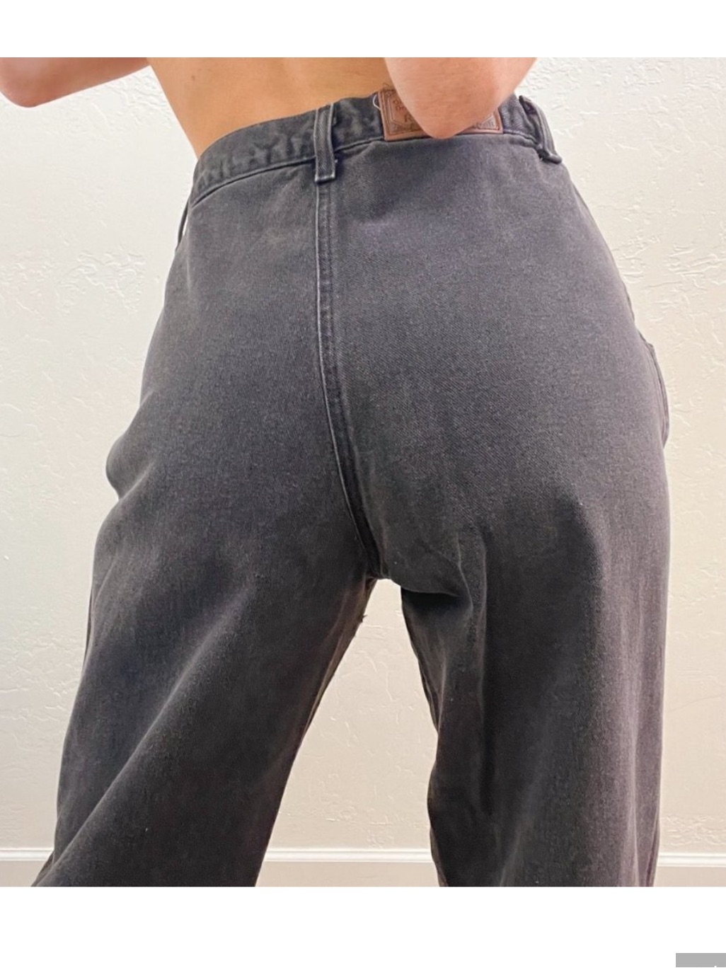 Rockies Rare Women's Vintage Bareback Style High-Rise Black Straight Jeans 18